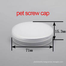 68/410 Environmental Friendly Pet Plastic Cream Jar Screw Cap